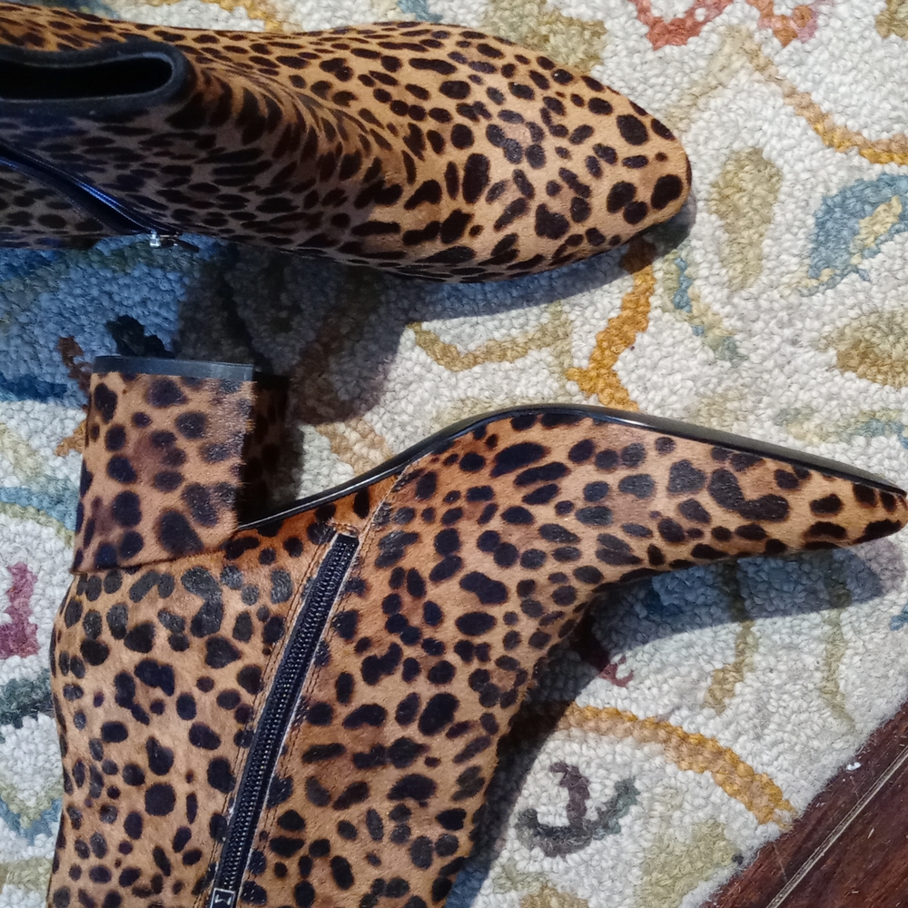 Marc Fisher Ltd Cheetah Print Booties - image 2